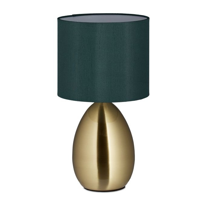 Bedside lamp with touch function brass