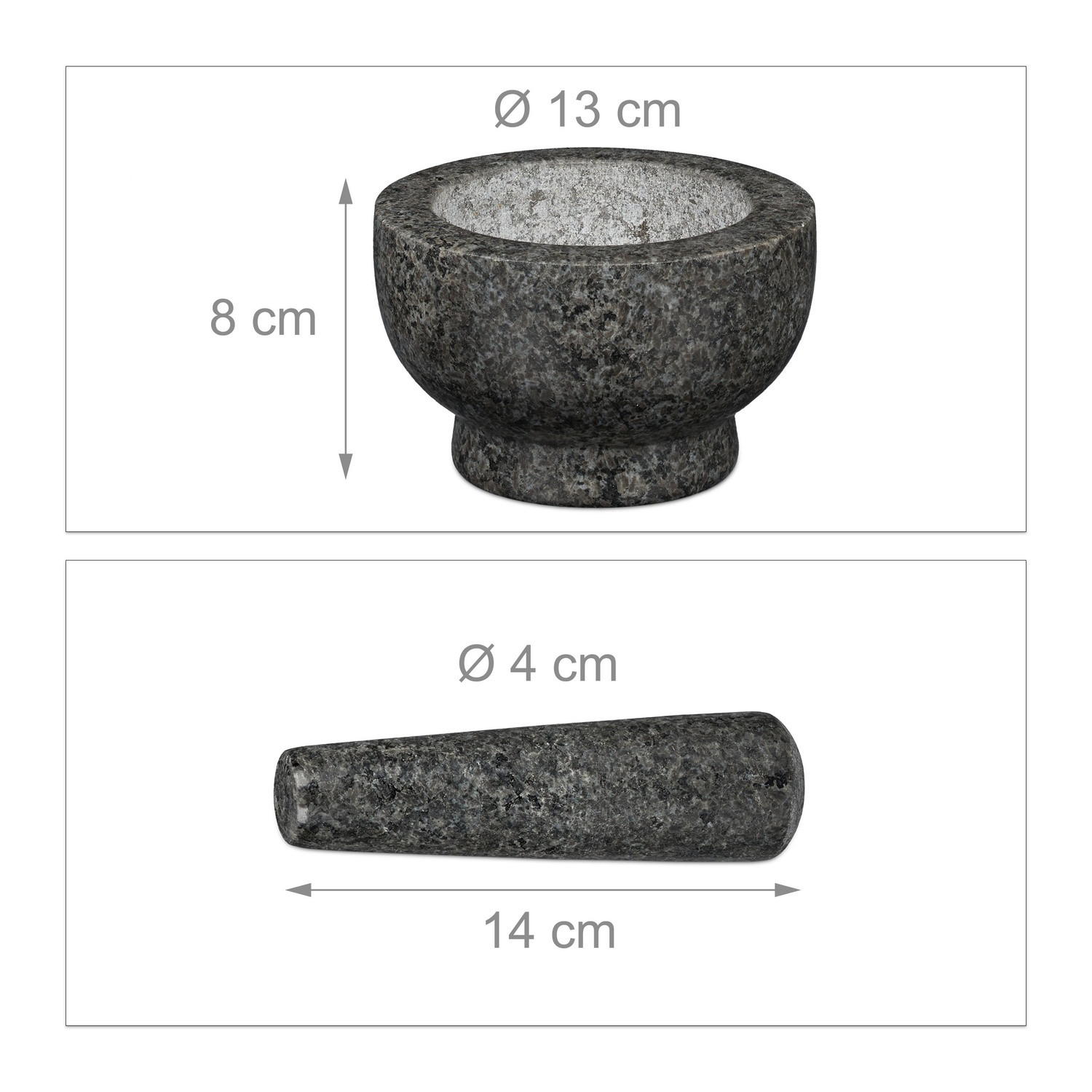 Mörtel Granit mit Schlag