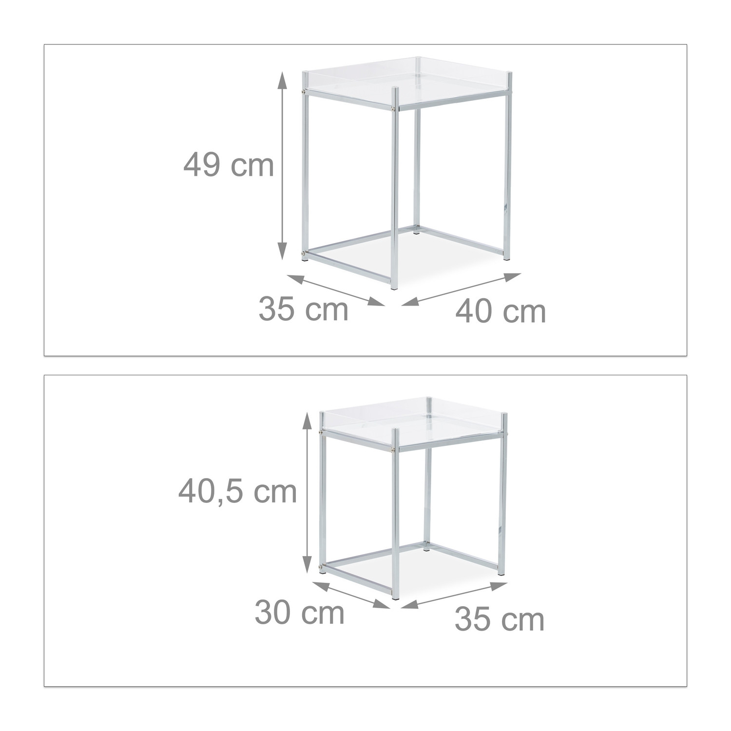 Side table in set of 2