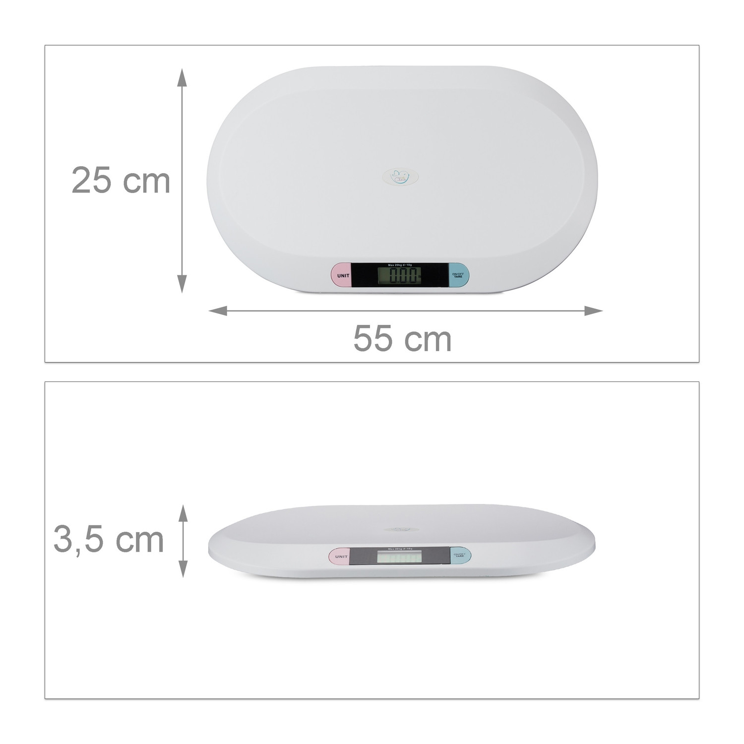 Básculas digitales para bebés