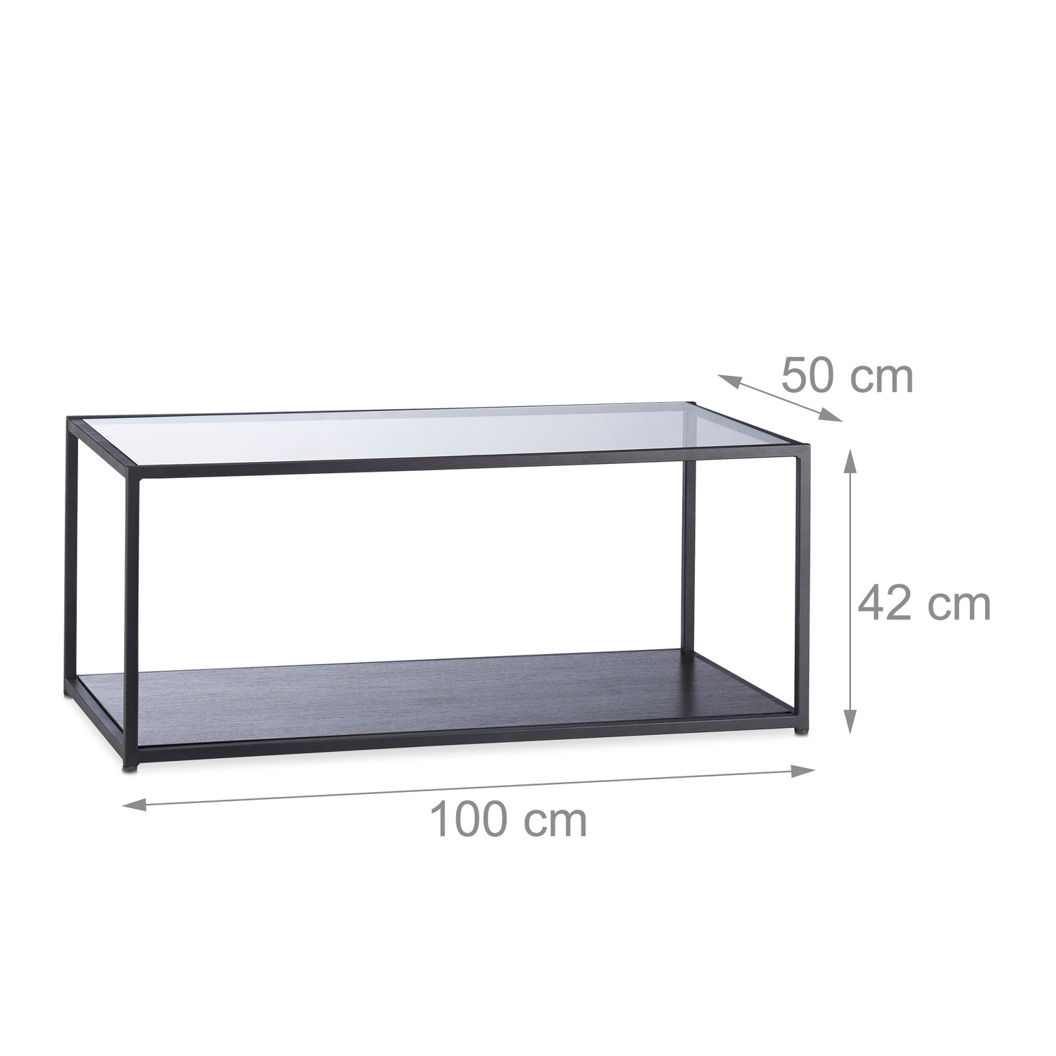 Mesa de centro de cristal