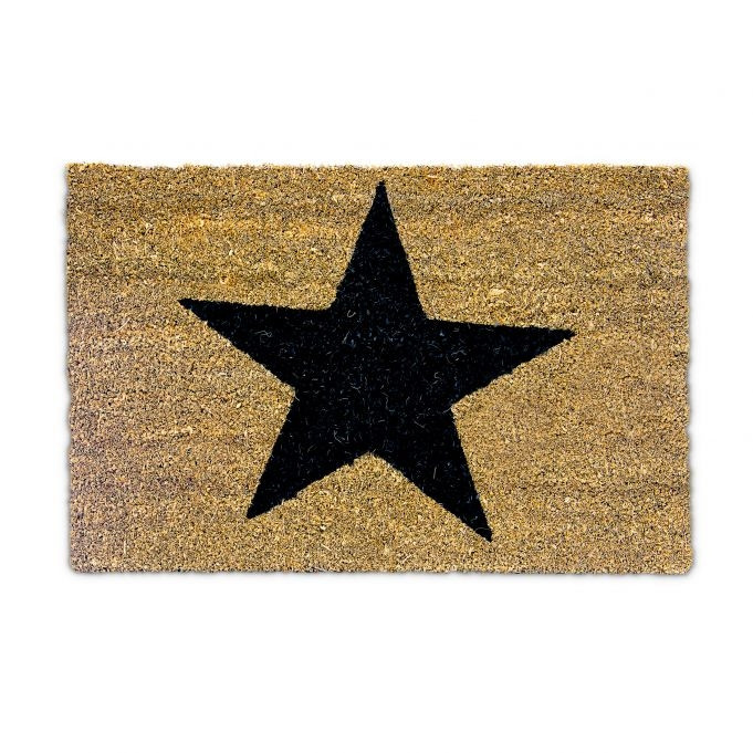 Capacho fibra de coco com estrela