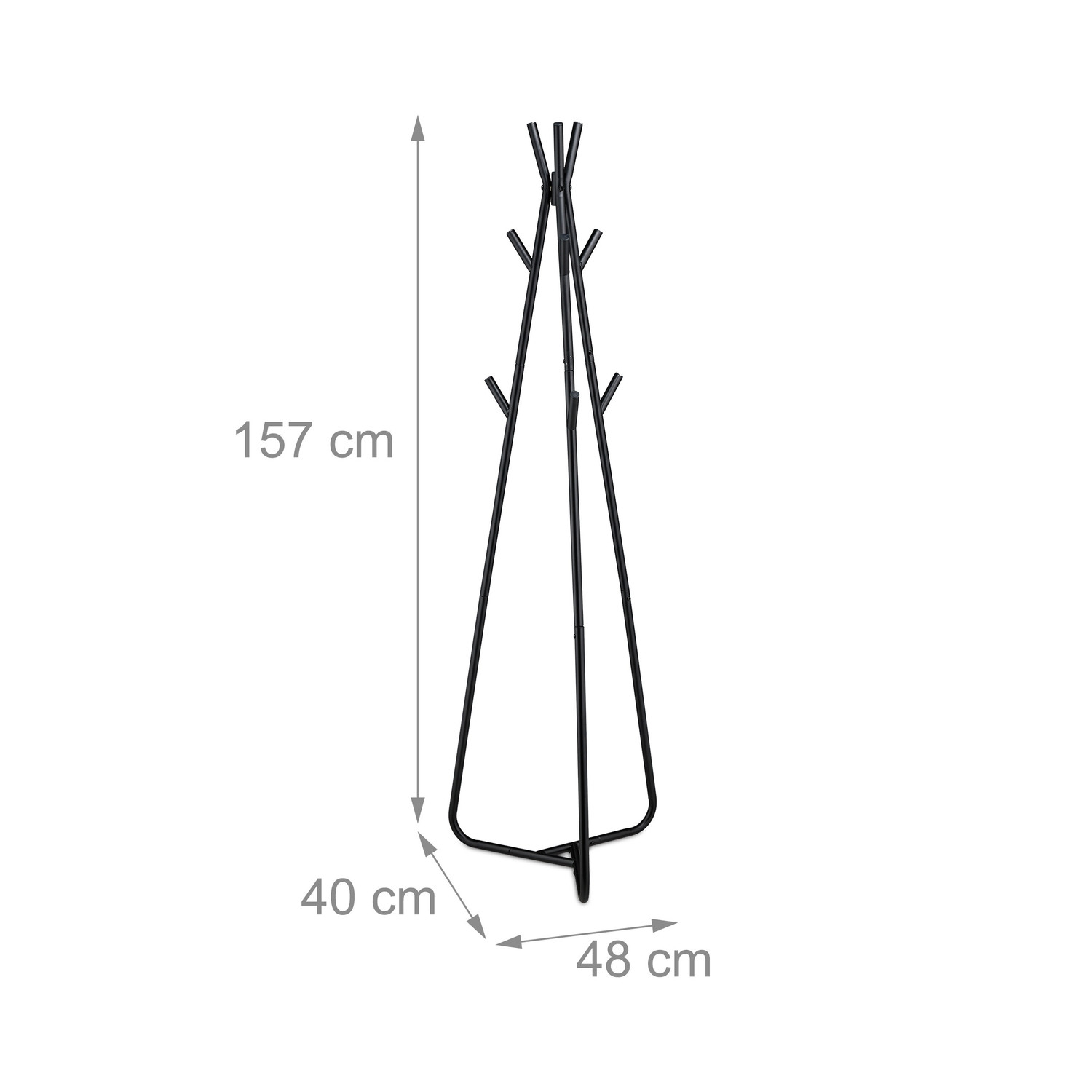 Percha triangular de metal
