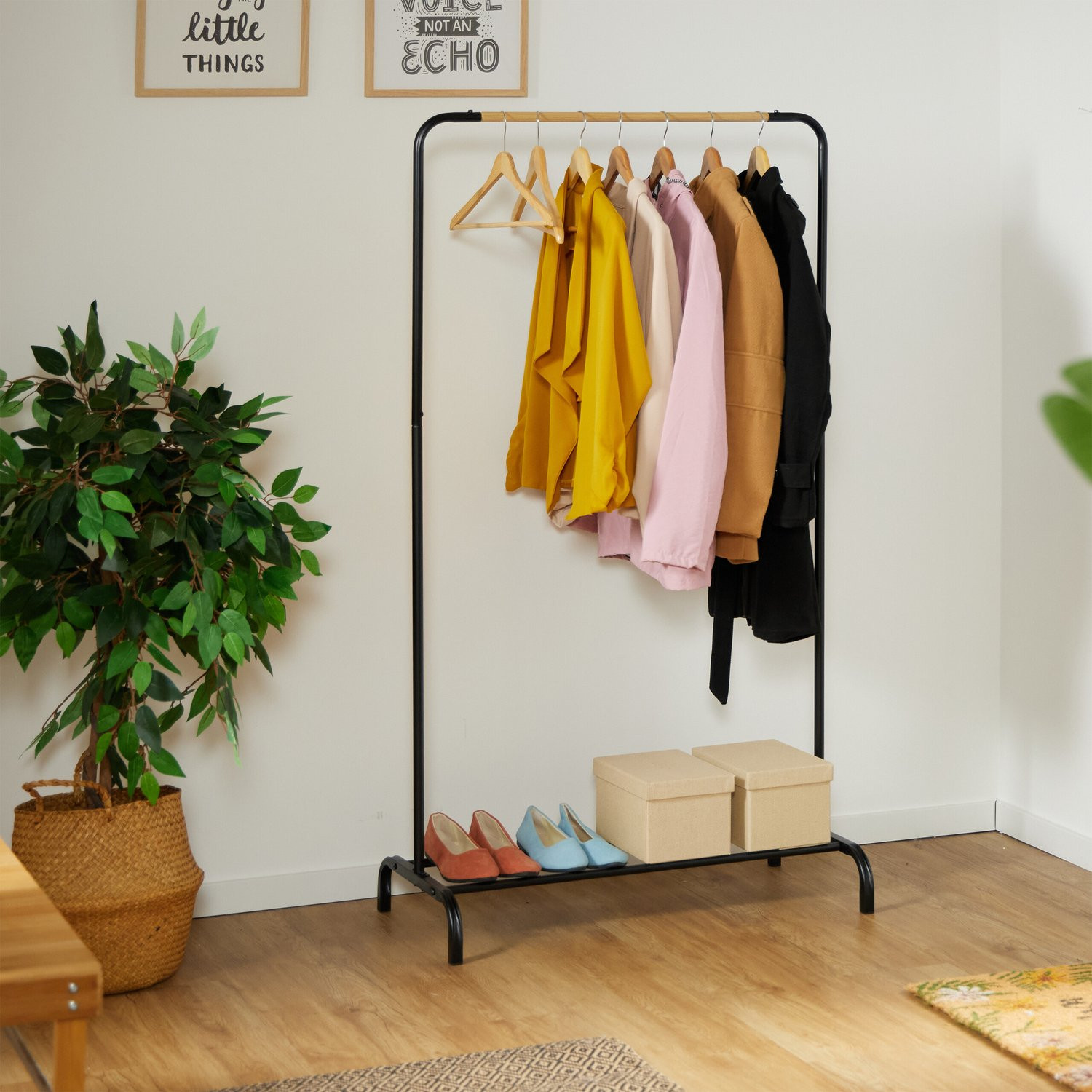 Coat rack metal black