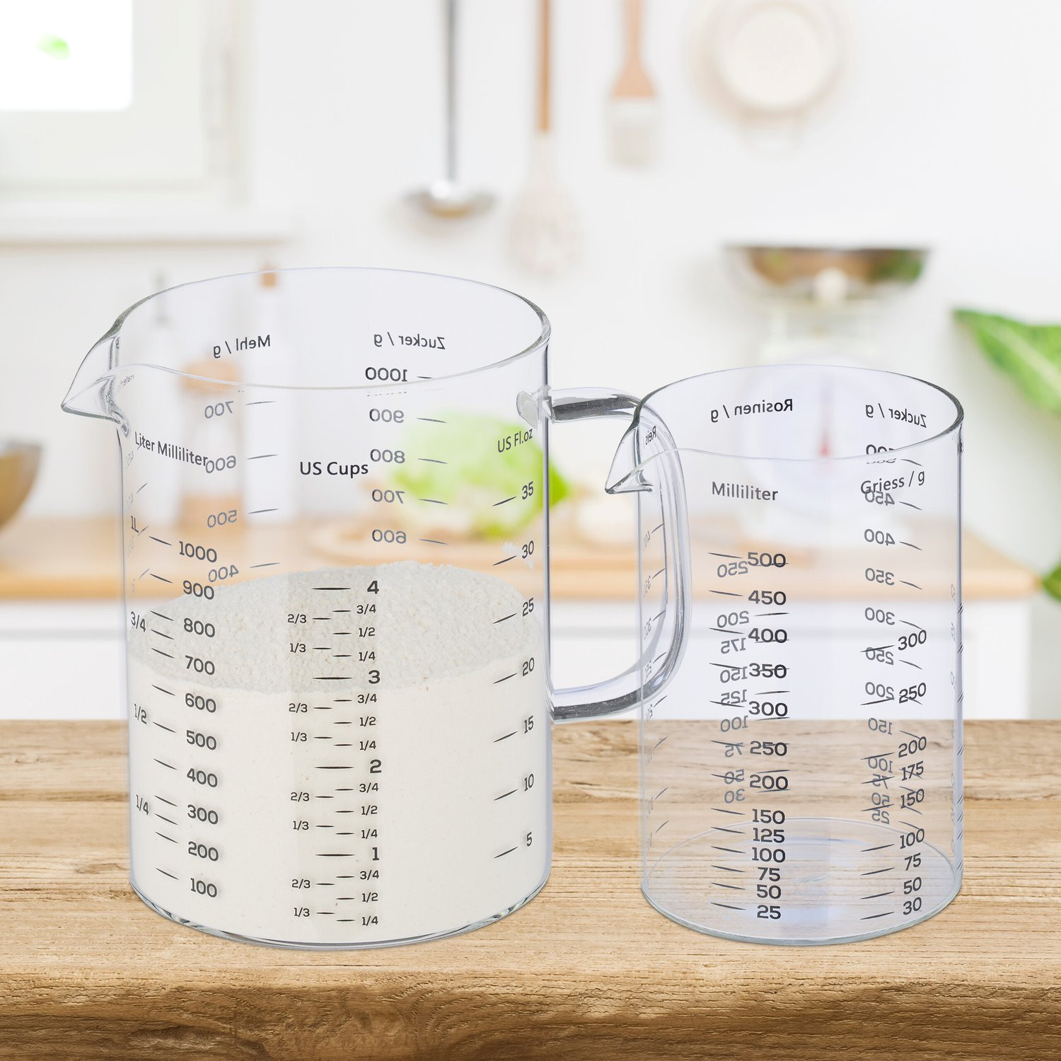 Glasmessbecher 2er Set