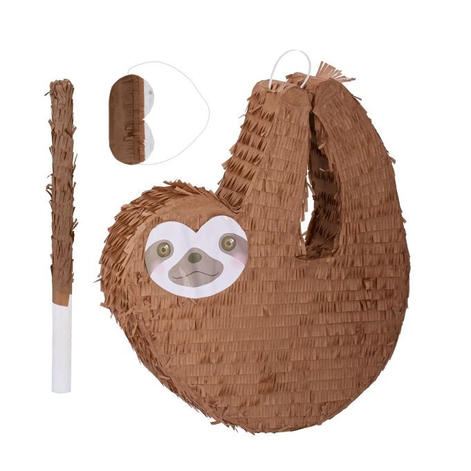 Pignatta bradipo con clava e maschera