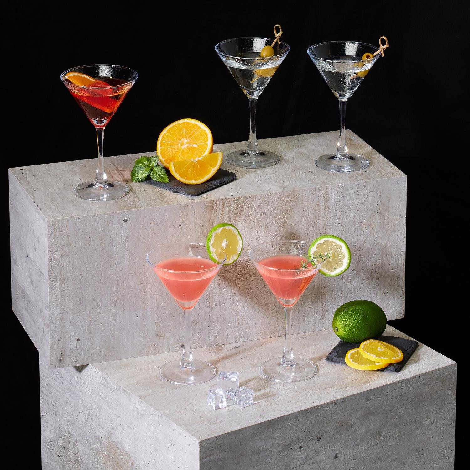 Martini glas 6-pack