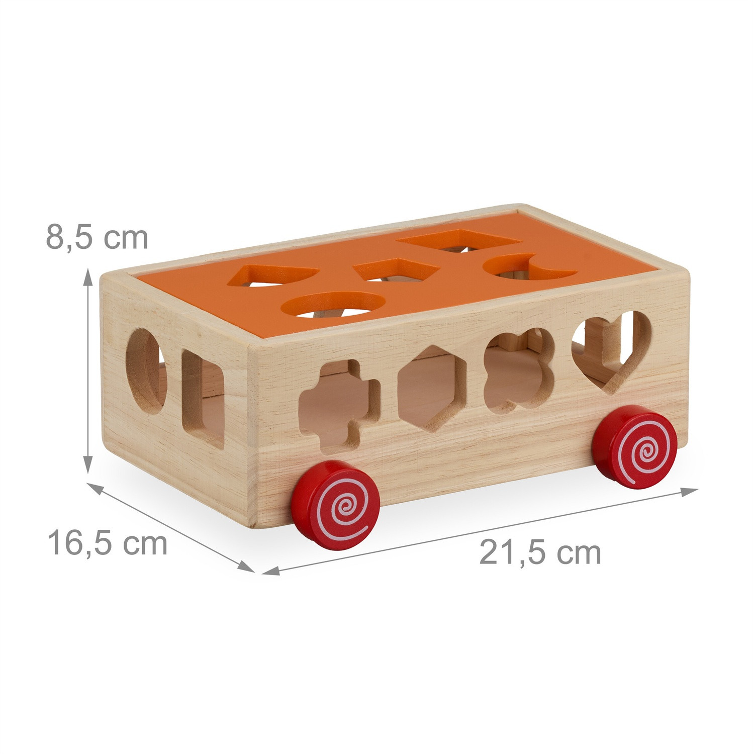Cube en bois avec 17 formes