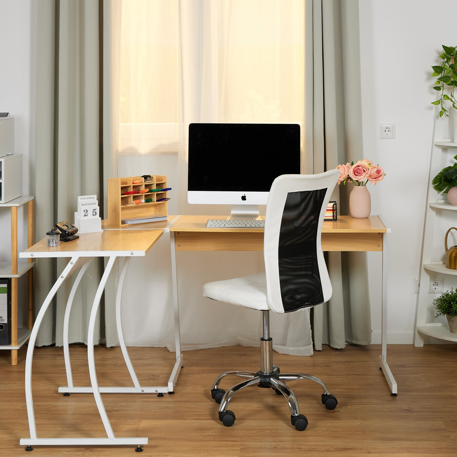 Bureau organizer van bamboe