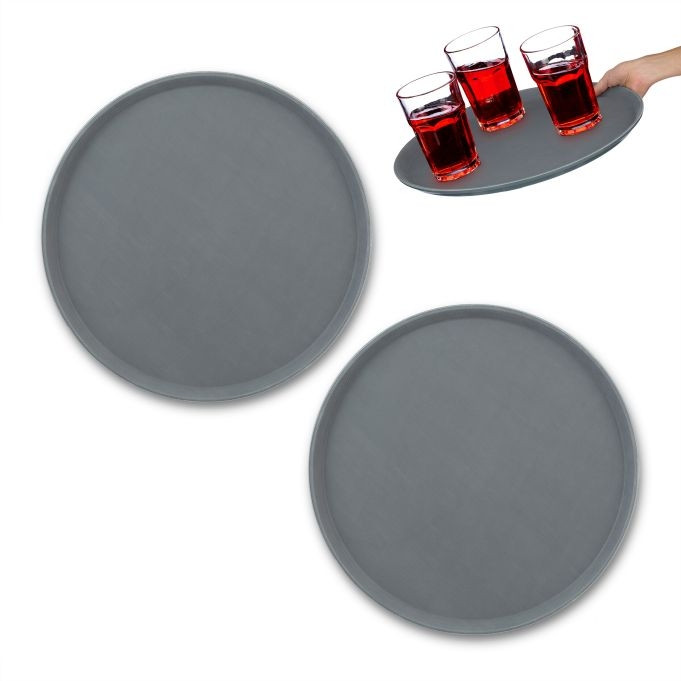 Rundes Serviertablett 2er-Pack 45 cm