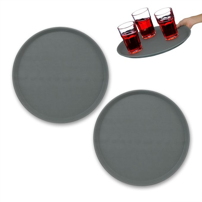 Rundes Serviertablett 2er-Pack 40 cm