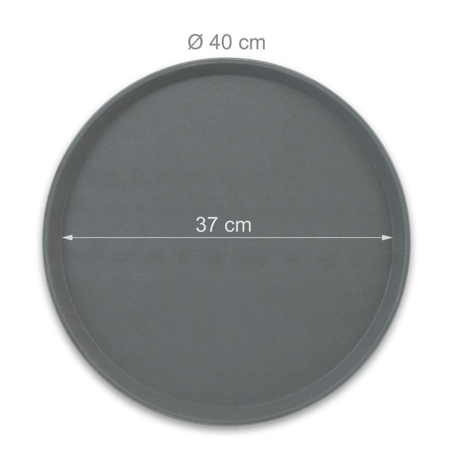 Rundes Serviertablett 2er-Pack 40 cm