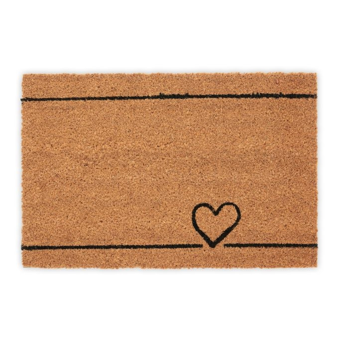 Felpudo corazón de coco