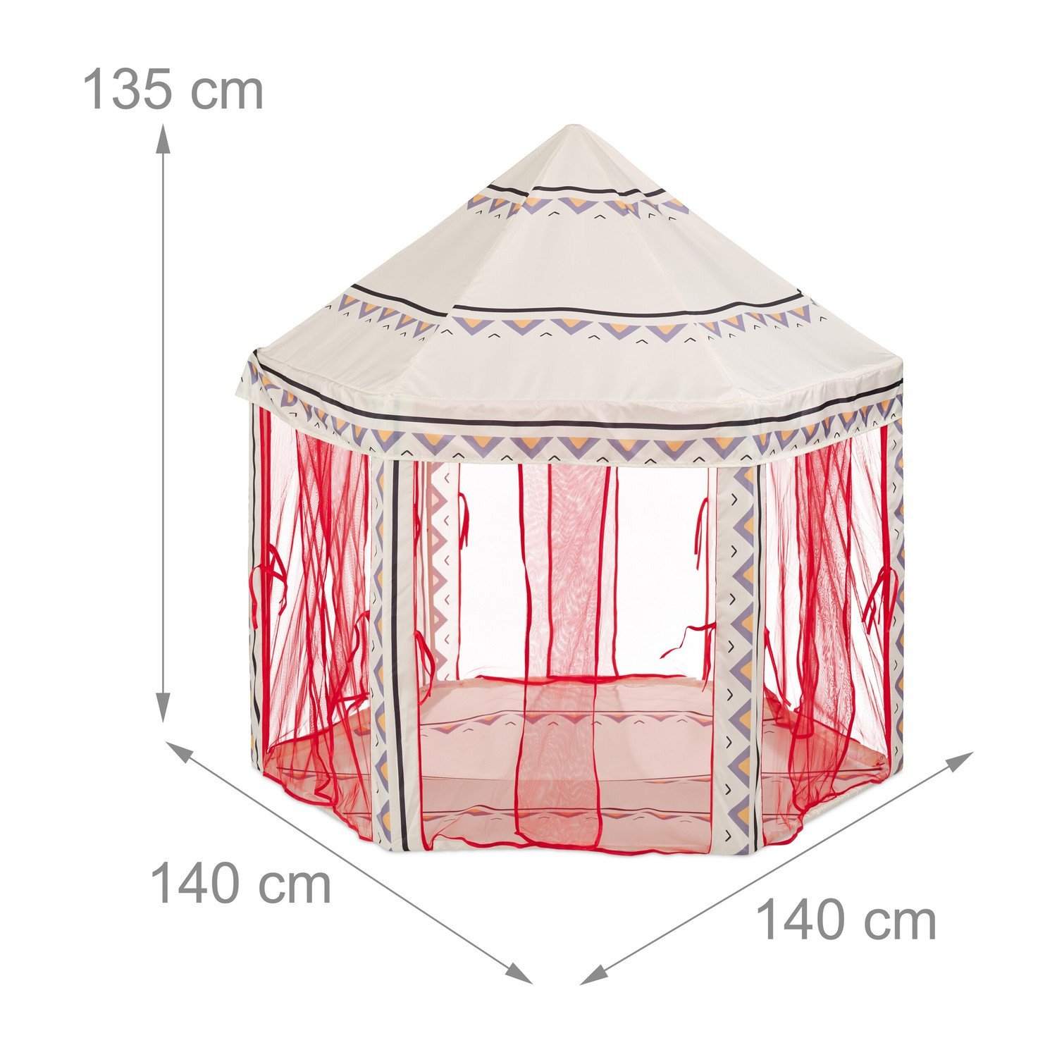 Tenda de brincar hexagonal