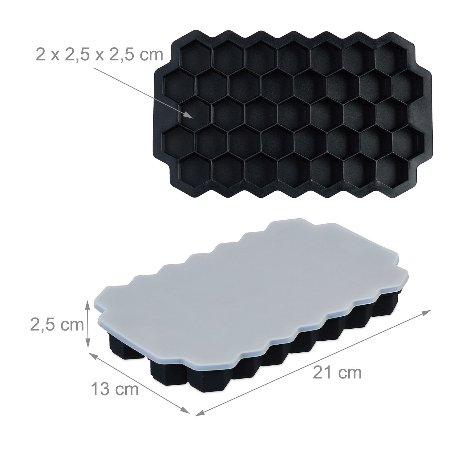 Silikon-Eiswürfelform, 4er-Set
