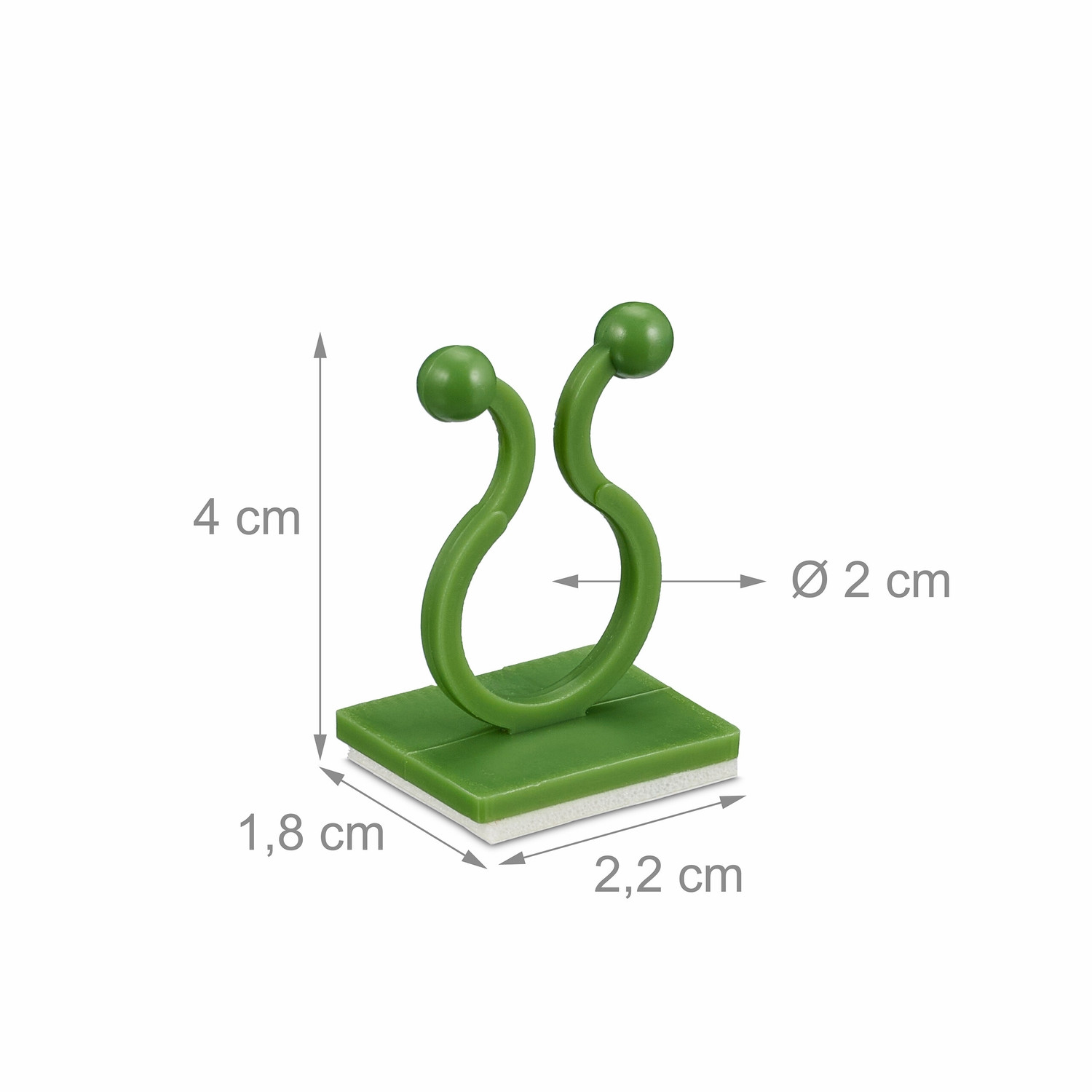 Clip autoadesive per piante in set da 240 pezzi