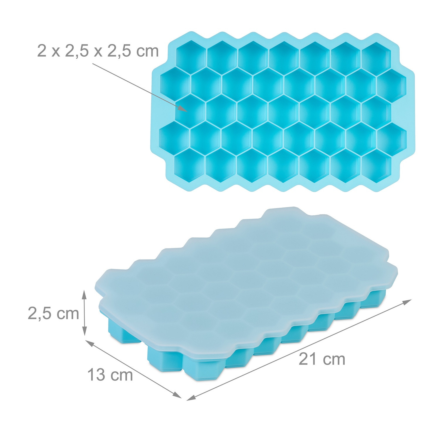 Silikon Eiswürfelform 3er Set