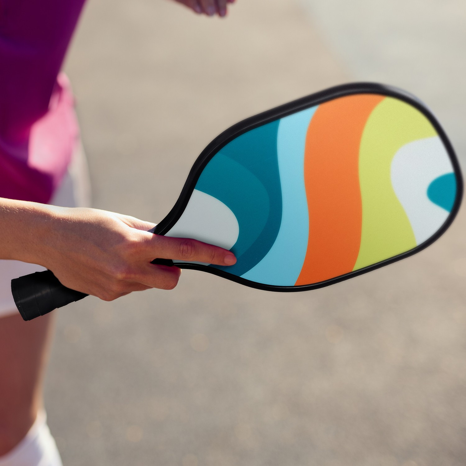 Conjunto de pickleball com 4 raquetes e 8 bolas