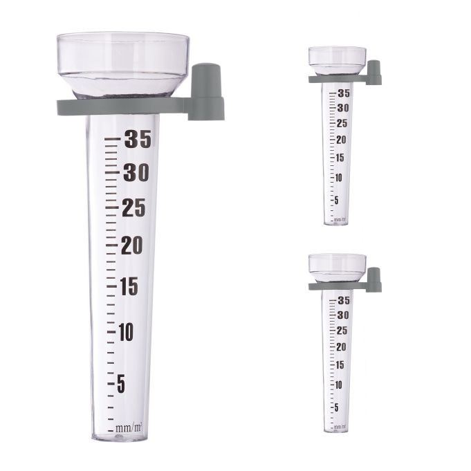 Regenmeter, set van 3