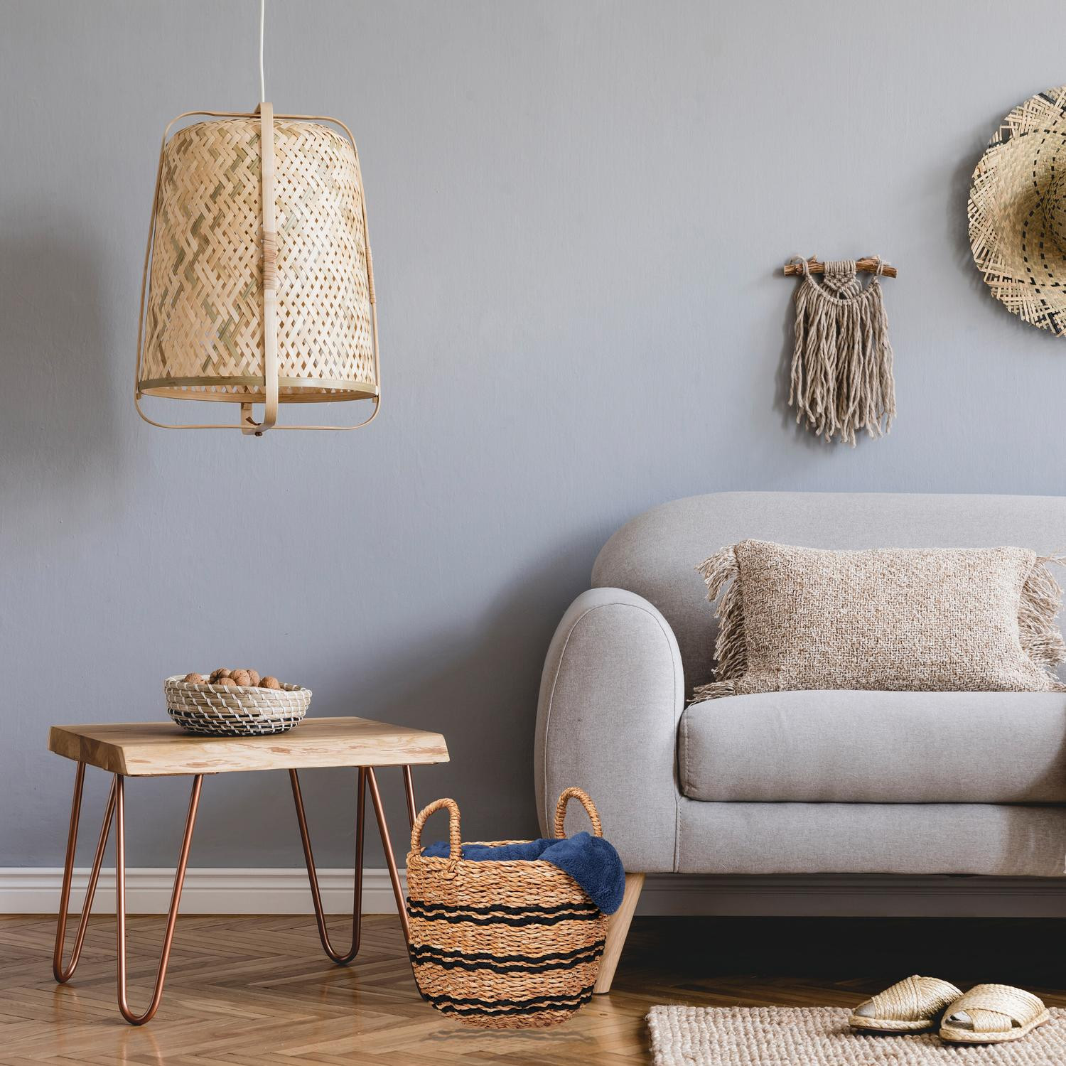 Panier de rangement en algues