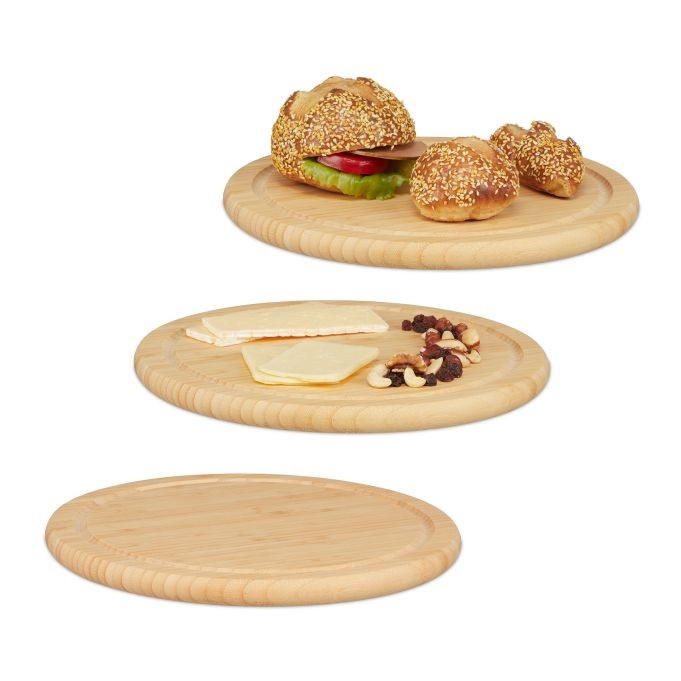 Bamboe ontbijtplank, set van 3