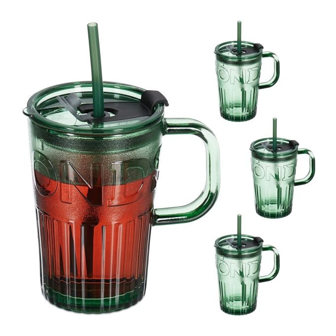 Conjunto de 4 copos com alças
