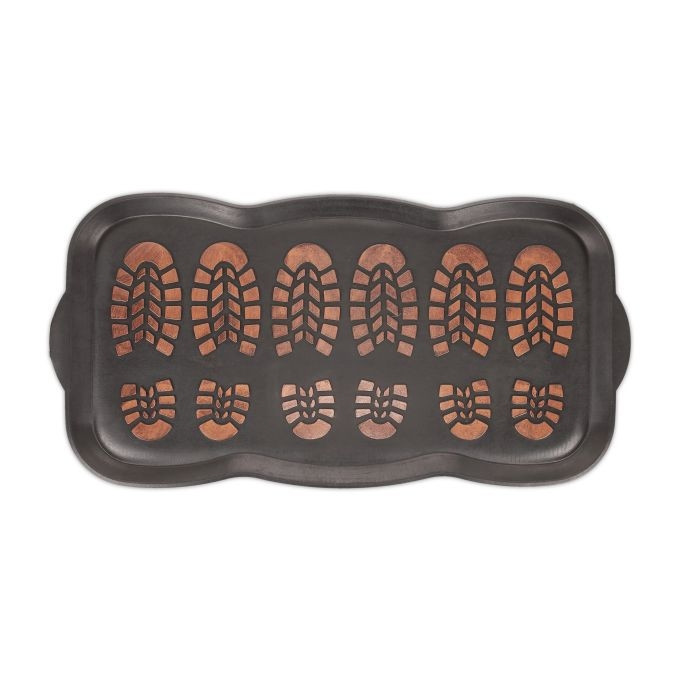 Rubber drip tray for shoes