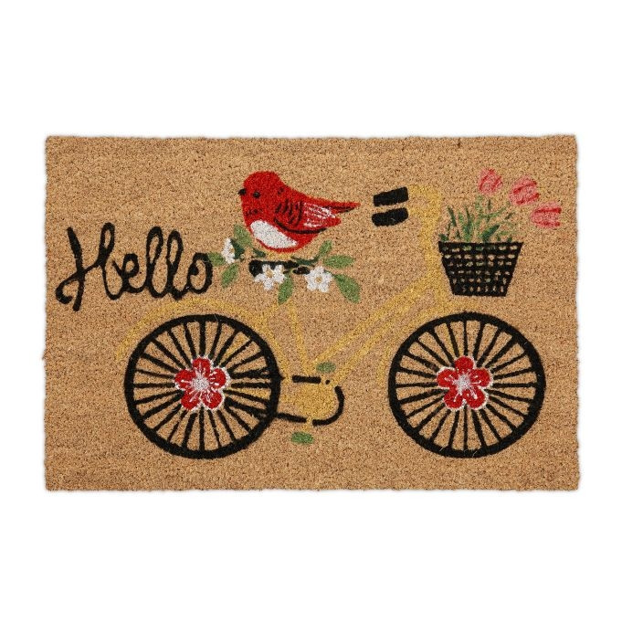 Coconut Door Mat Bicycle