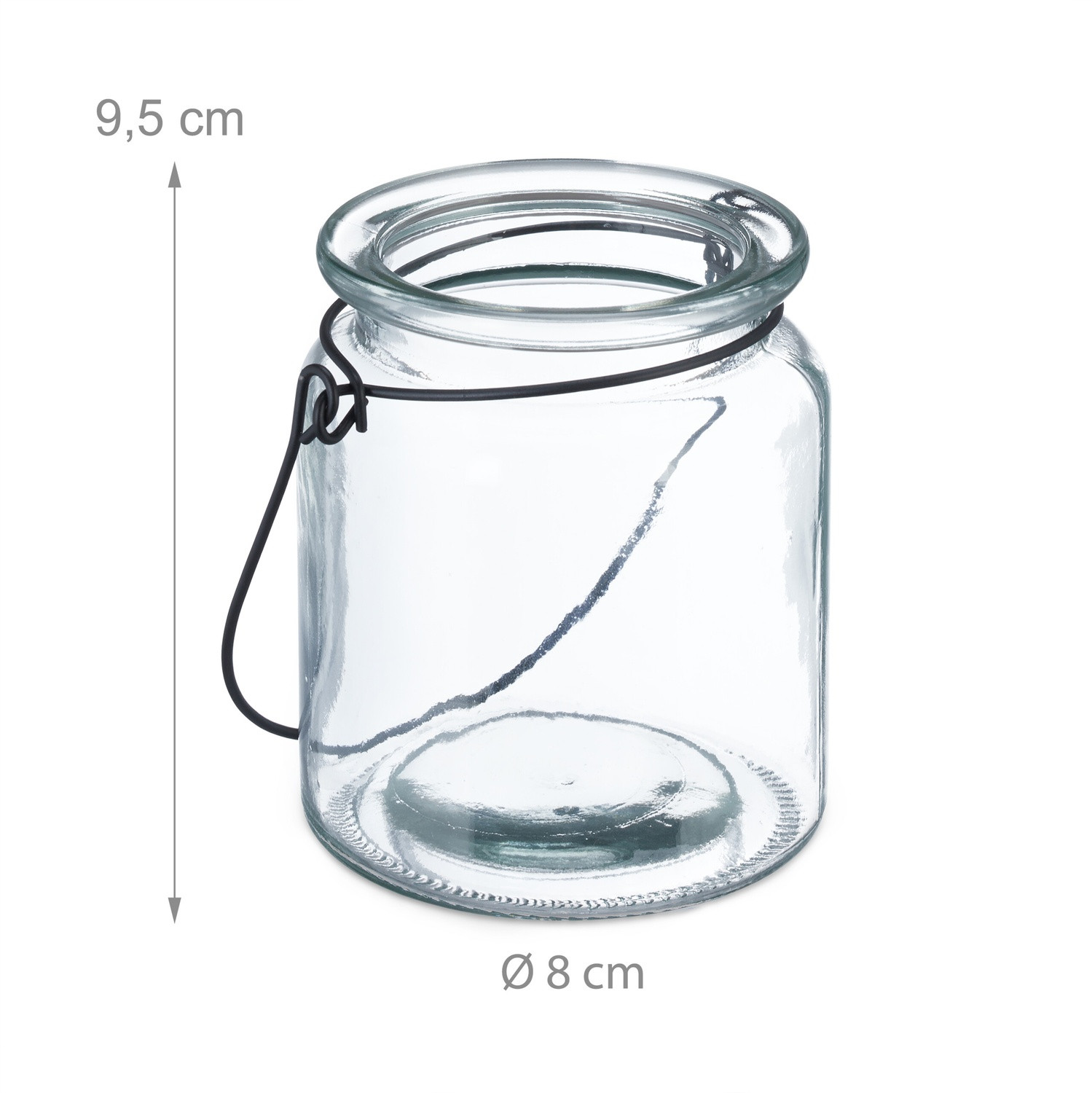 Windlichtglas 12er Set