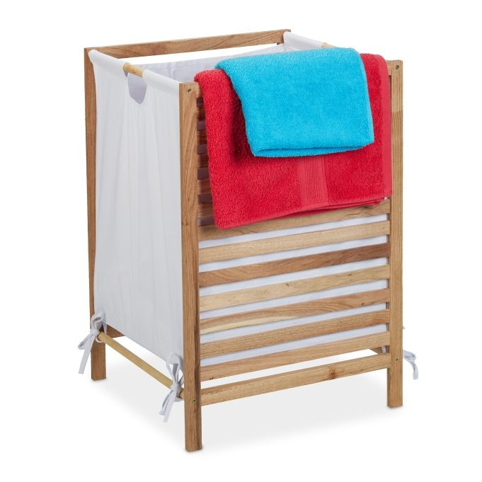 Wasmand in notenhout
