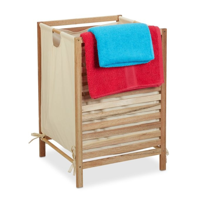 Wasmand in notenhout