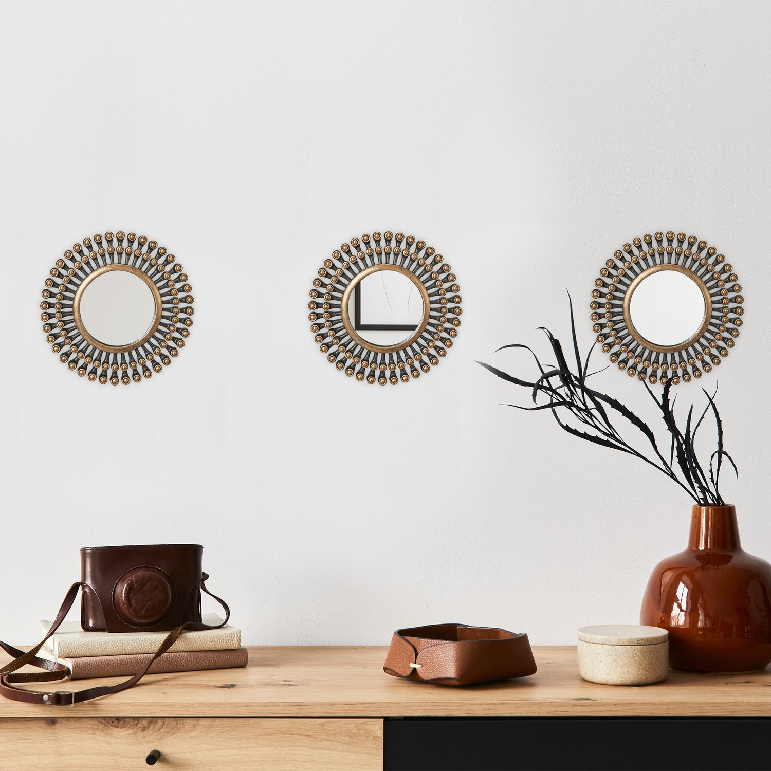 Set di 3 specchi solari