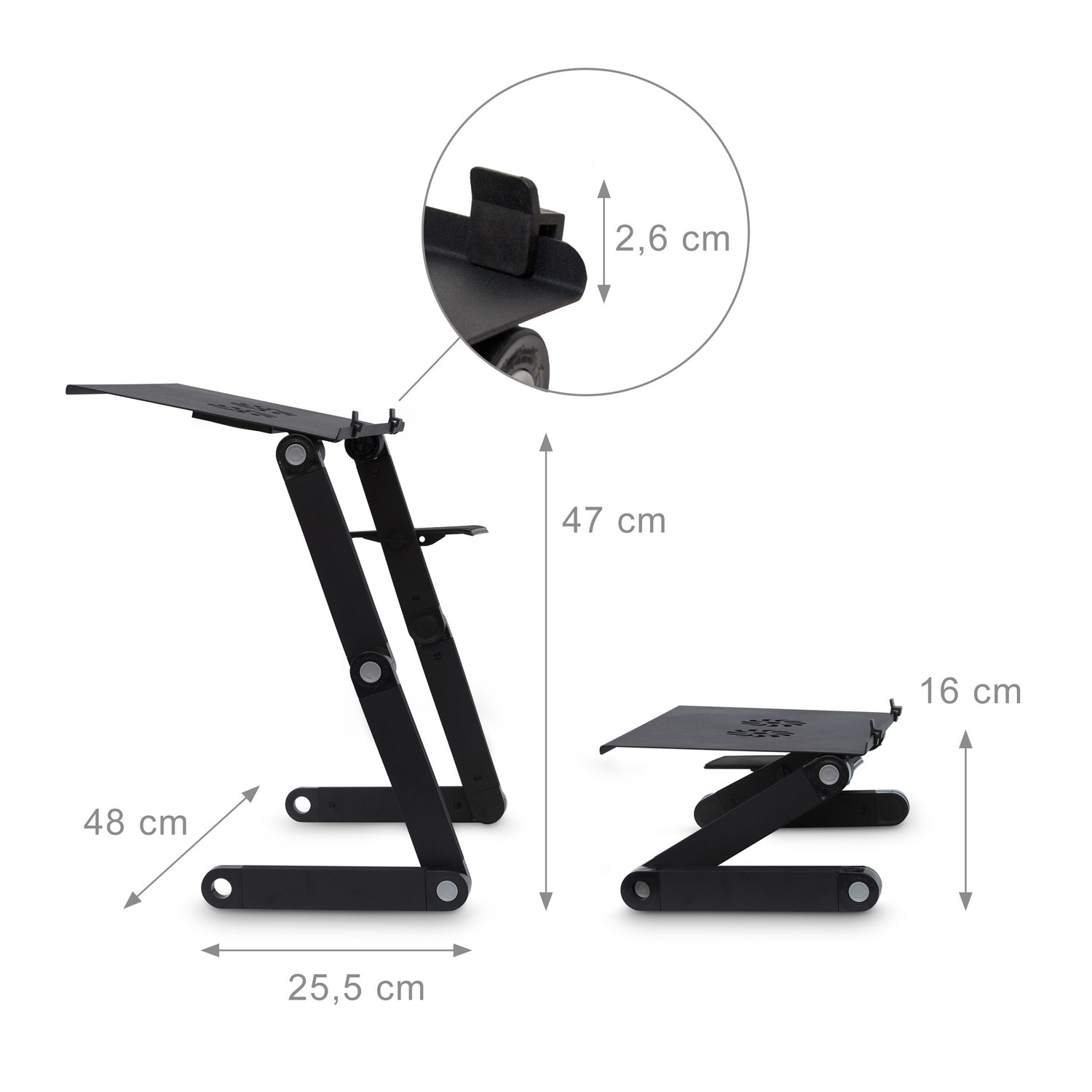 Laptopständer mit einstellbarem Lüfter