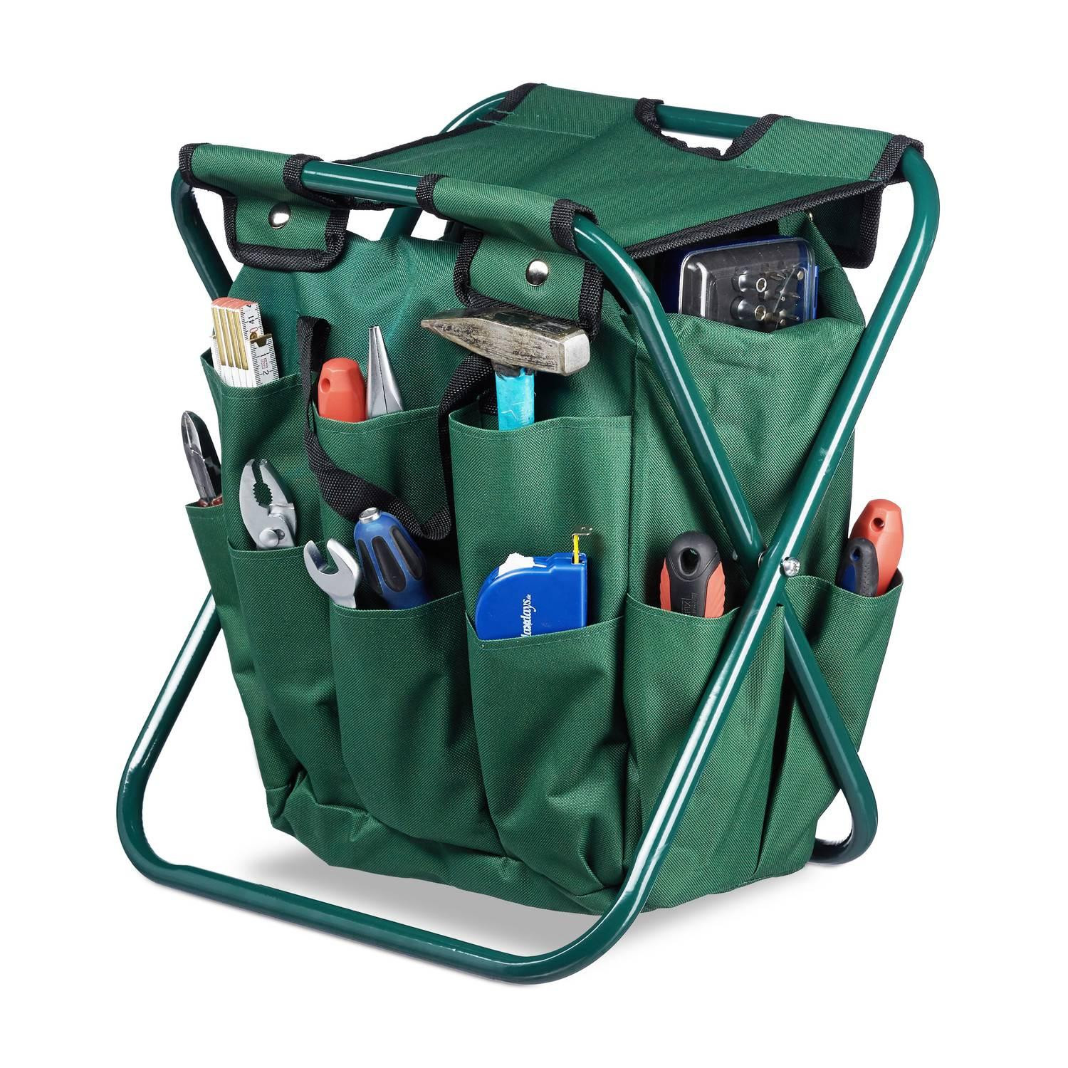 Collapsible pallet for garden tools
