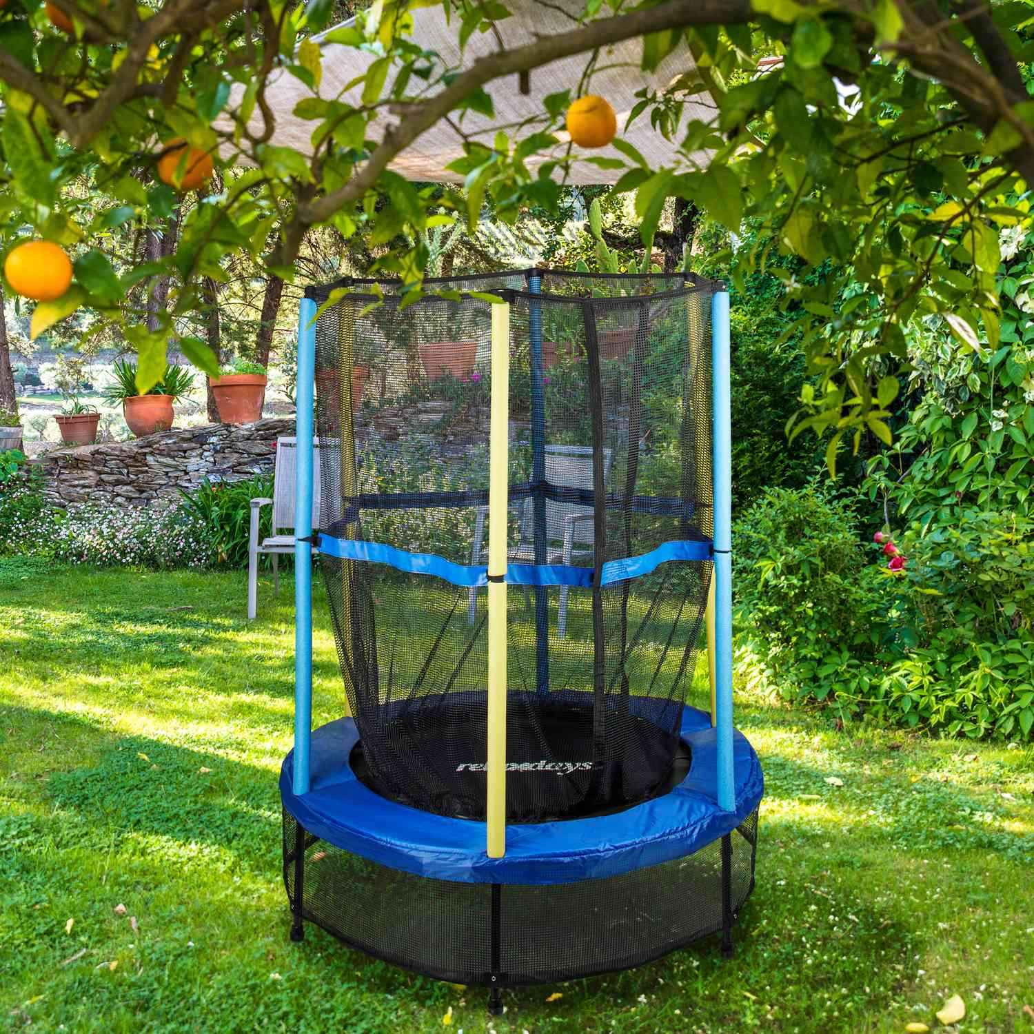 Kindertrampolin mit Sicherheitsnetz