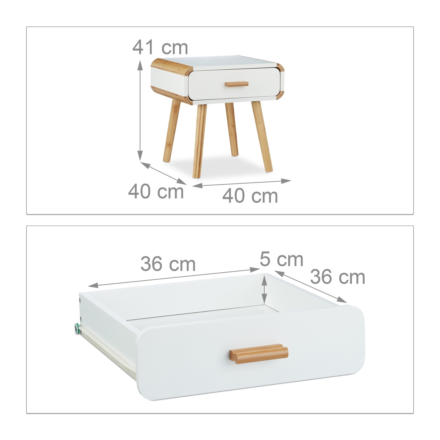 Mesa de cabeceira com gaveta