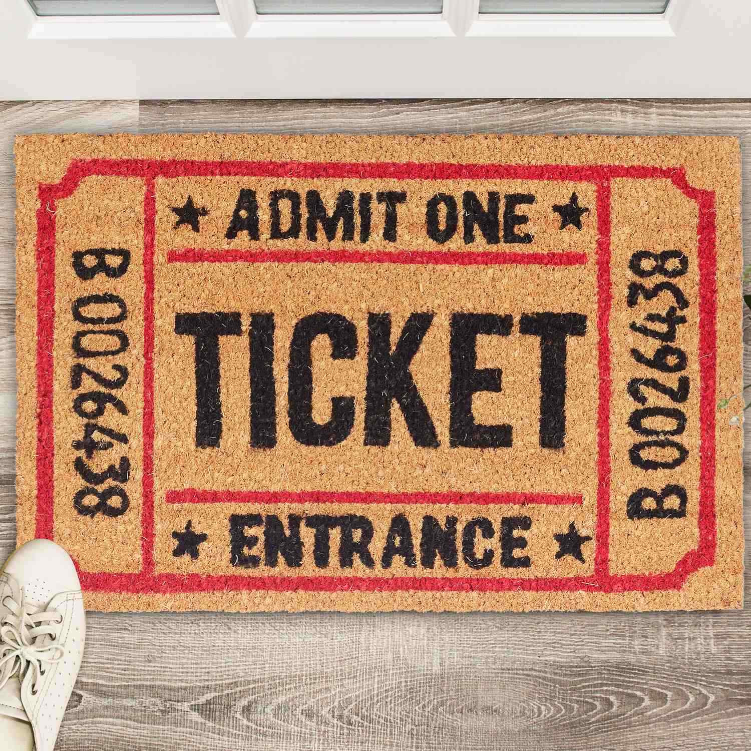 Deurmat kokosvezel ticket