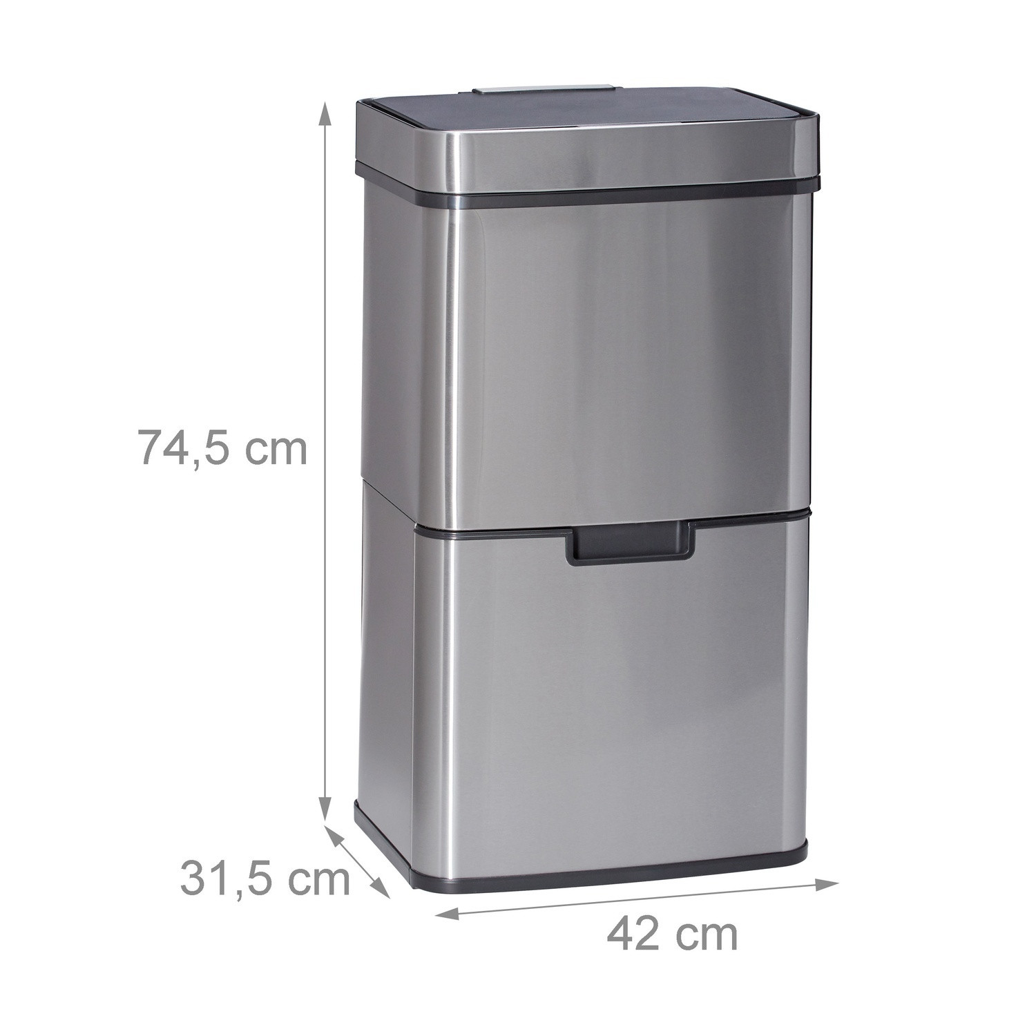 Mülltrennsystem 3-fach mit Sensor