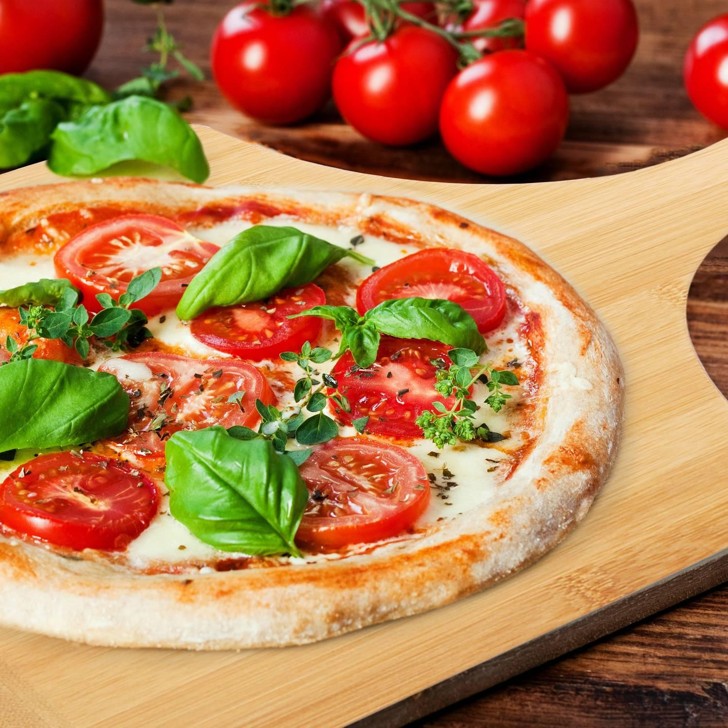 Bamboe pizzaschep