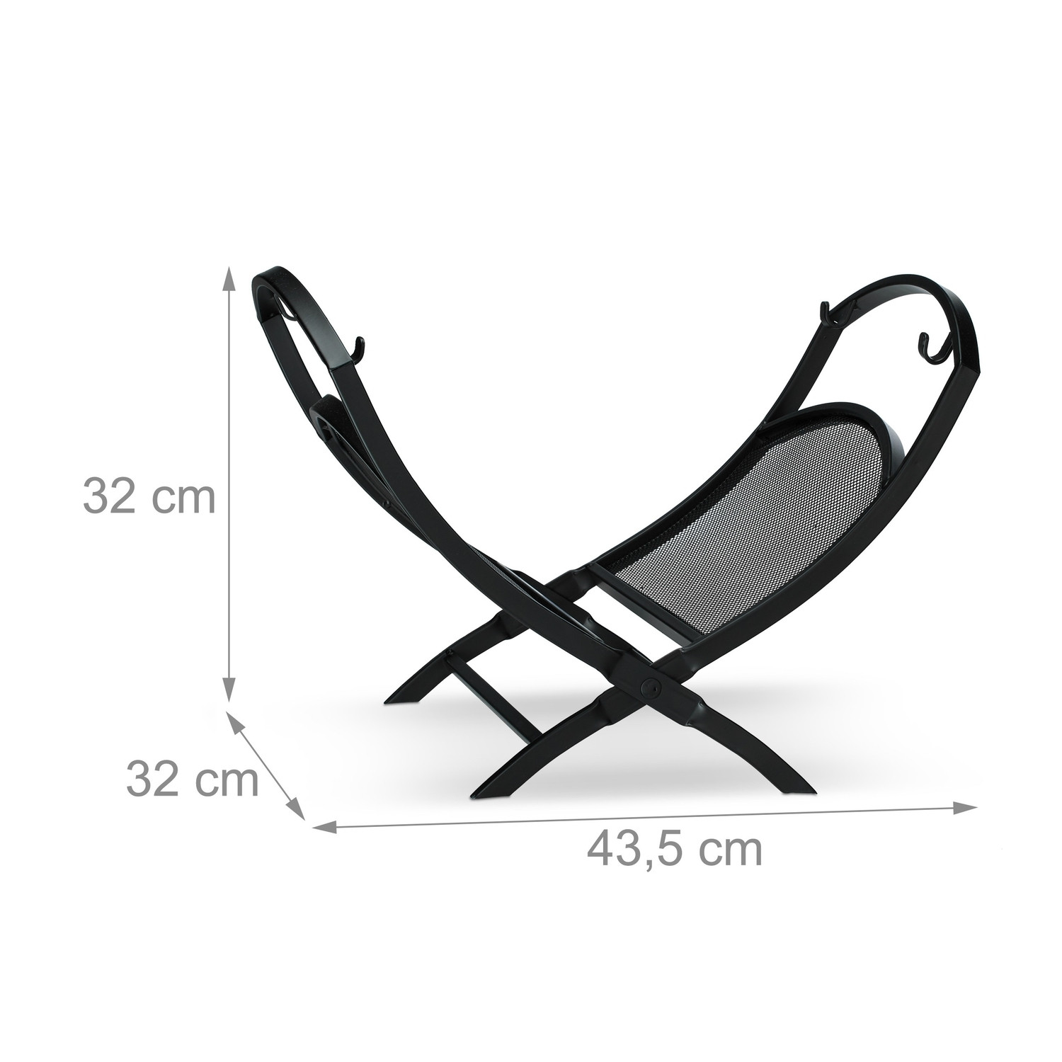 Cesta para leña con asa