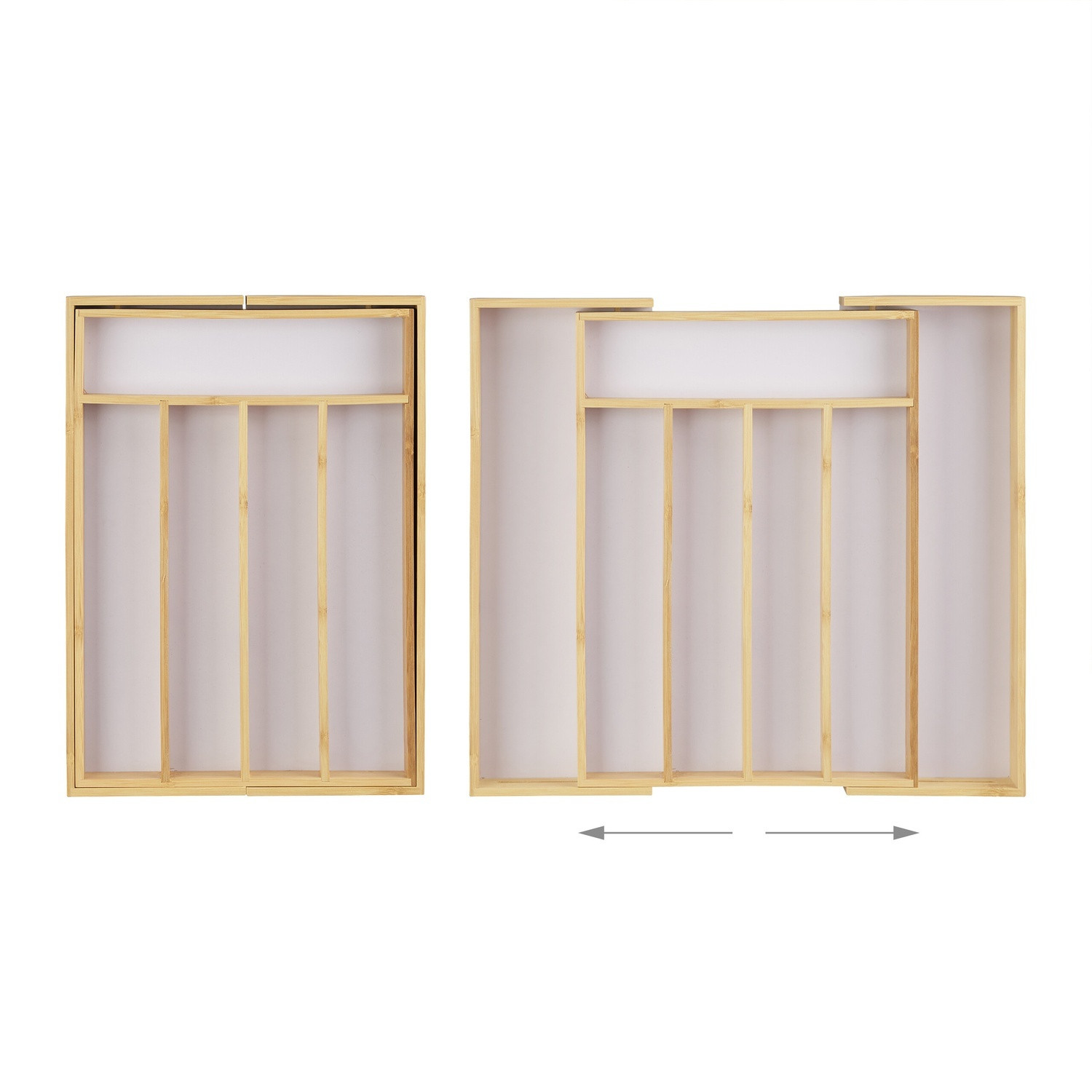 Range-couverts en bambou extensible 40 cm