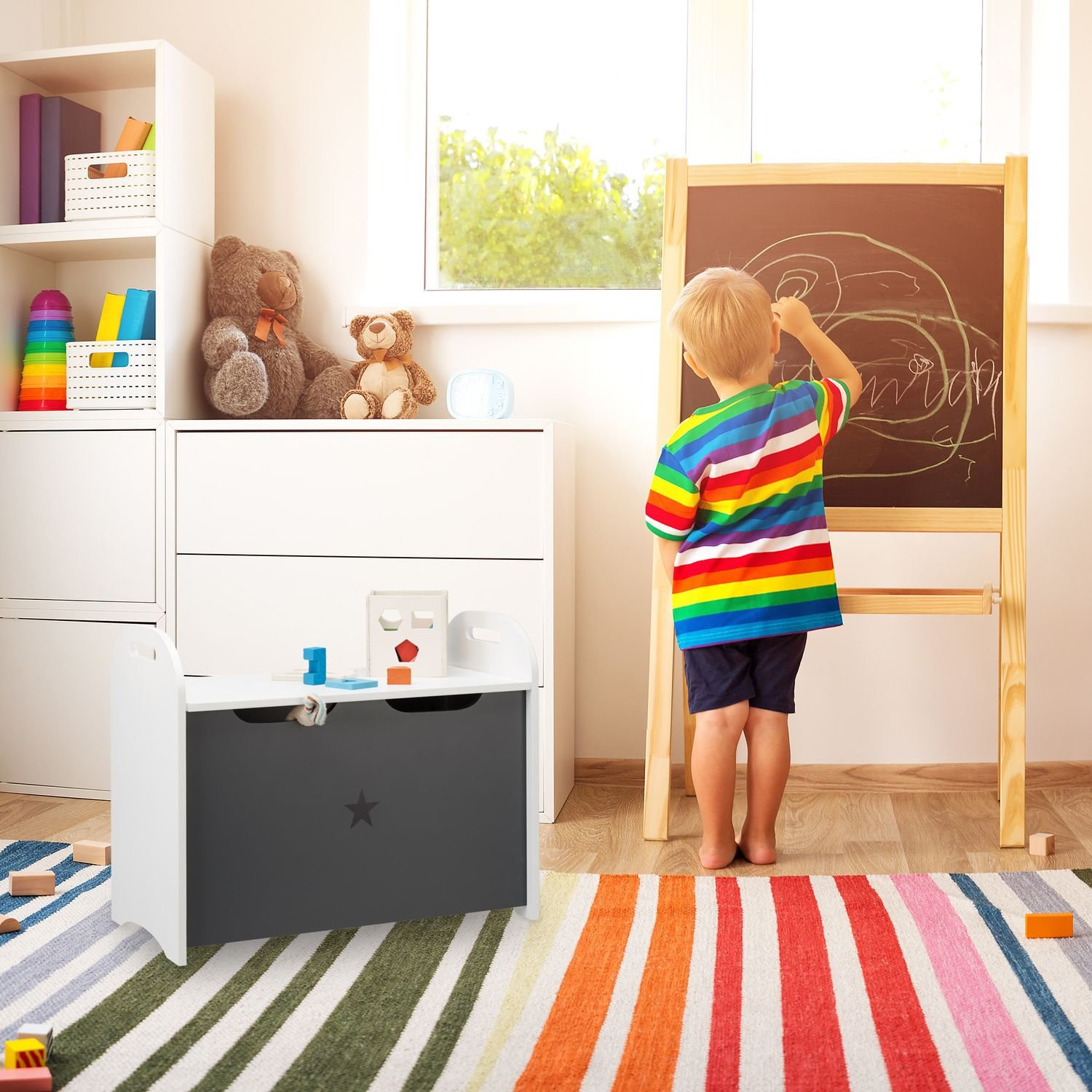 Baú de brinquedos para crianças
