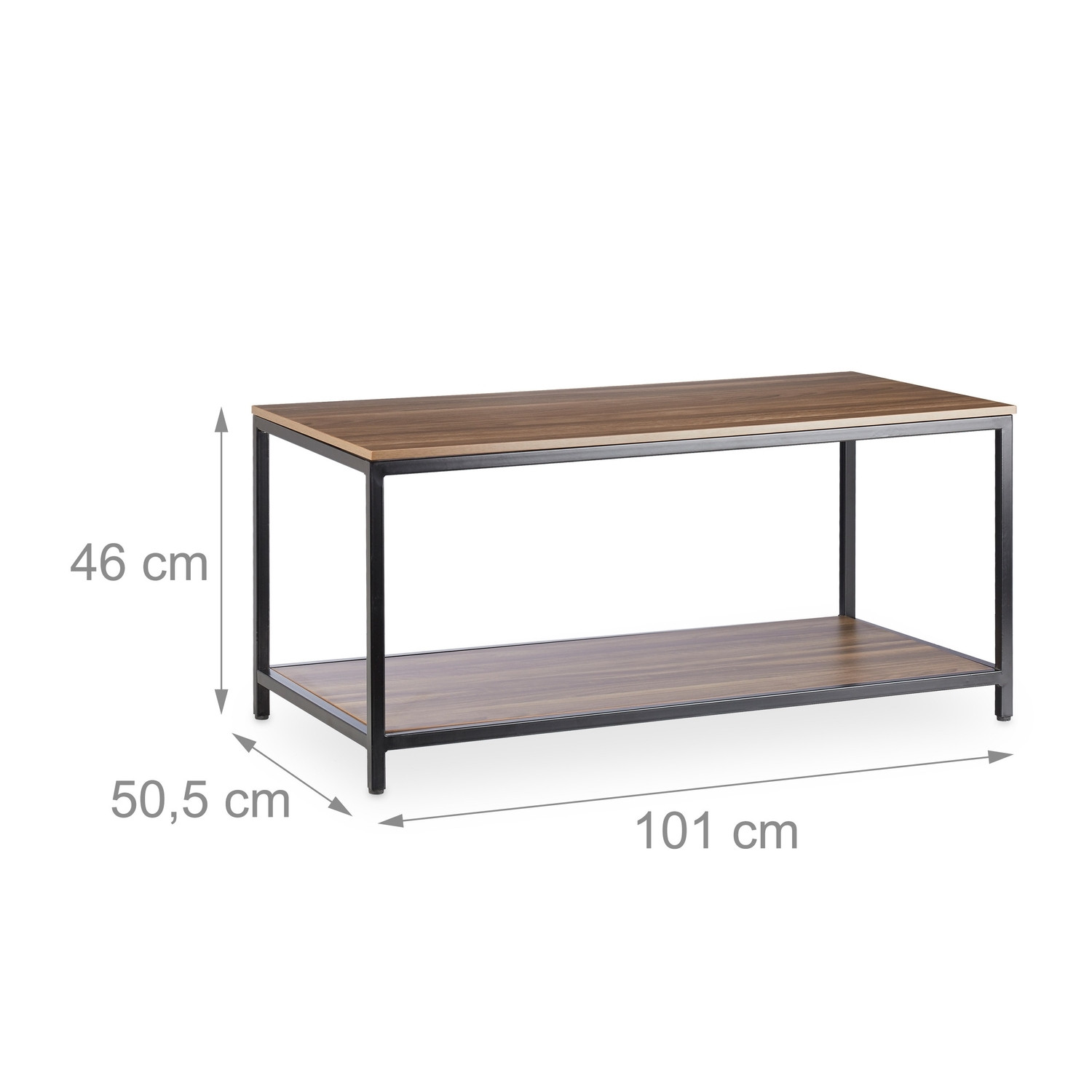 Table basse avec structure en métal