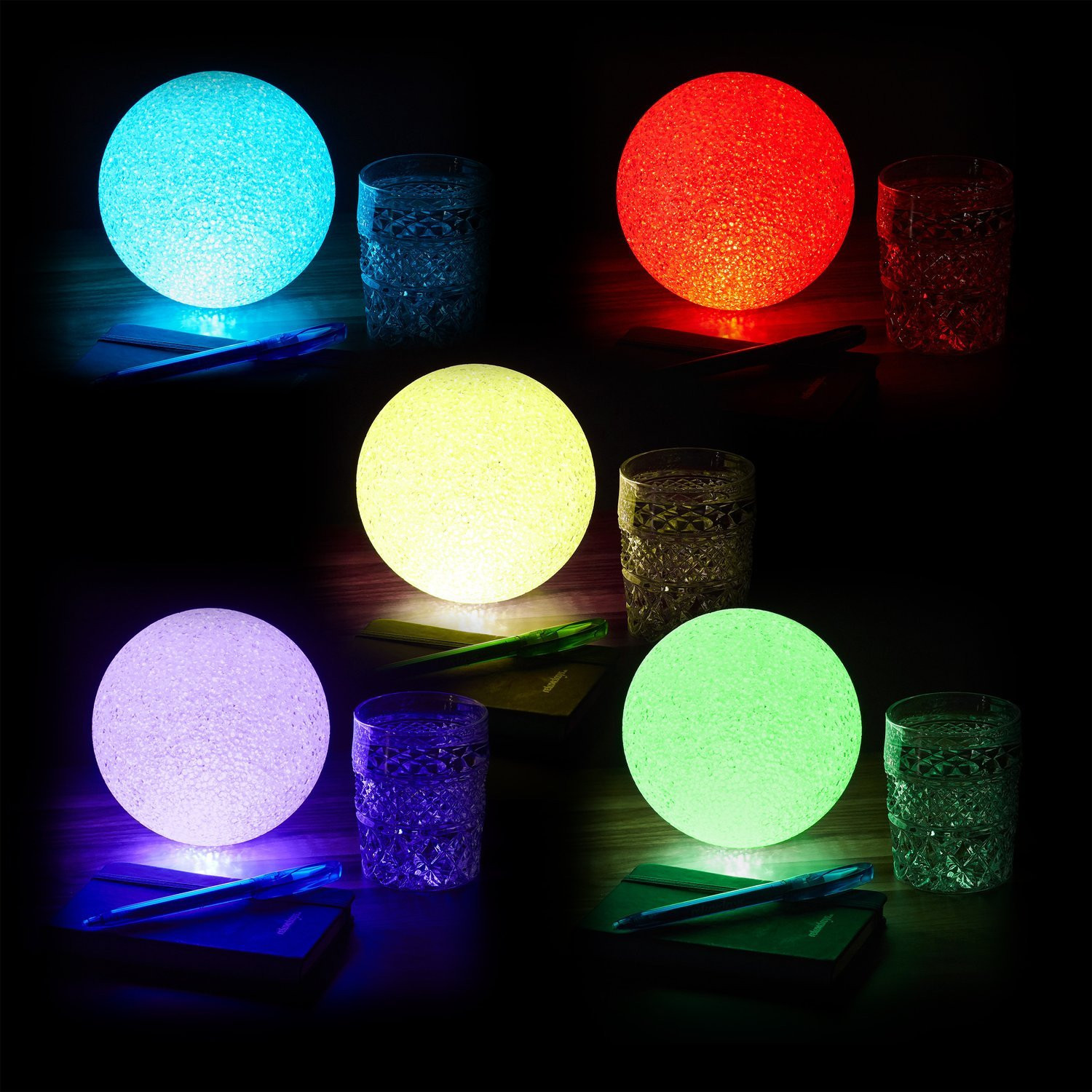 LED-Kugelleuchte mit Farbwechsel