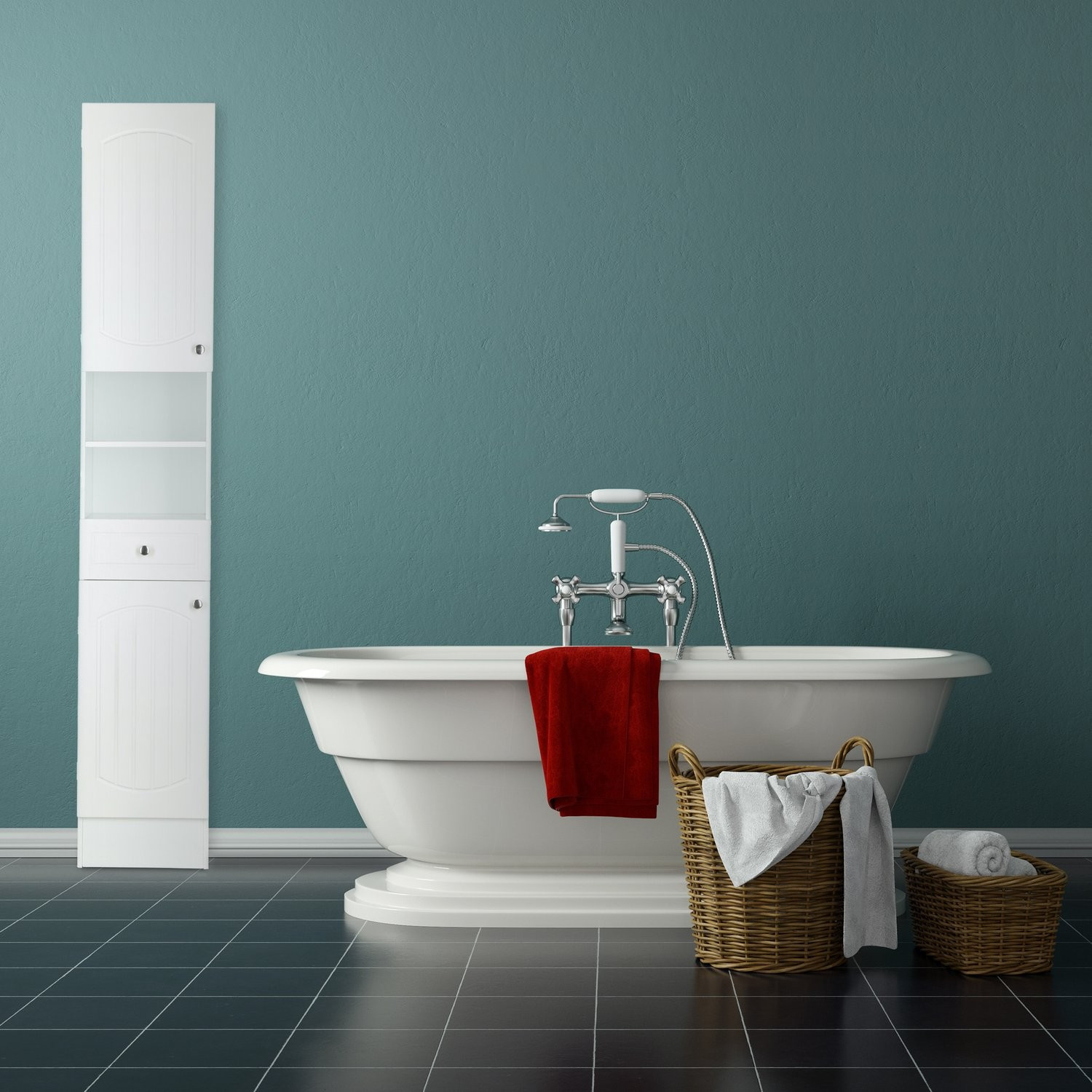 Mobiletto da bagno alto