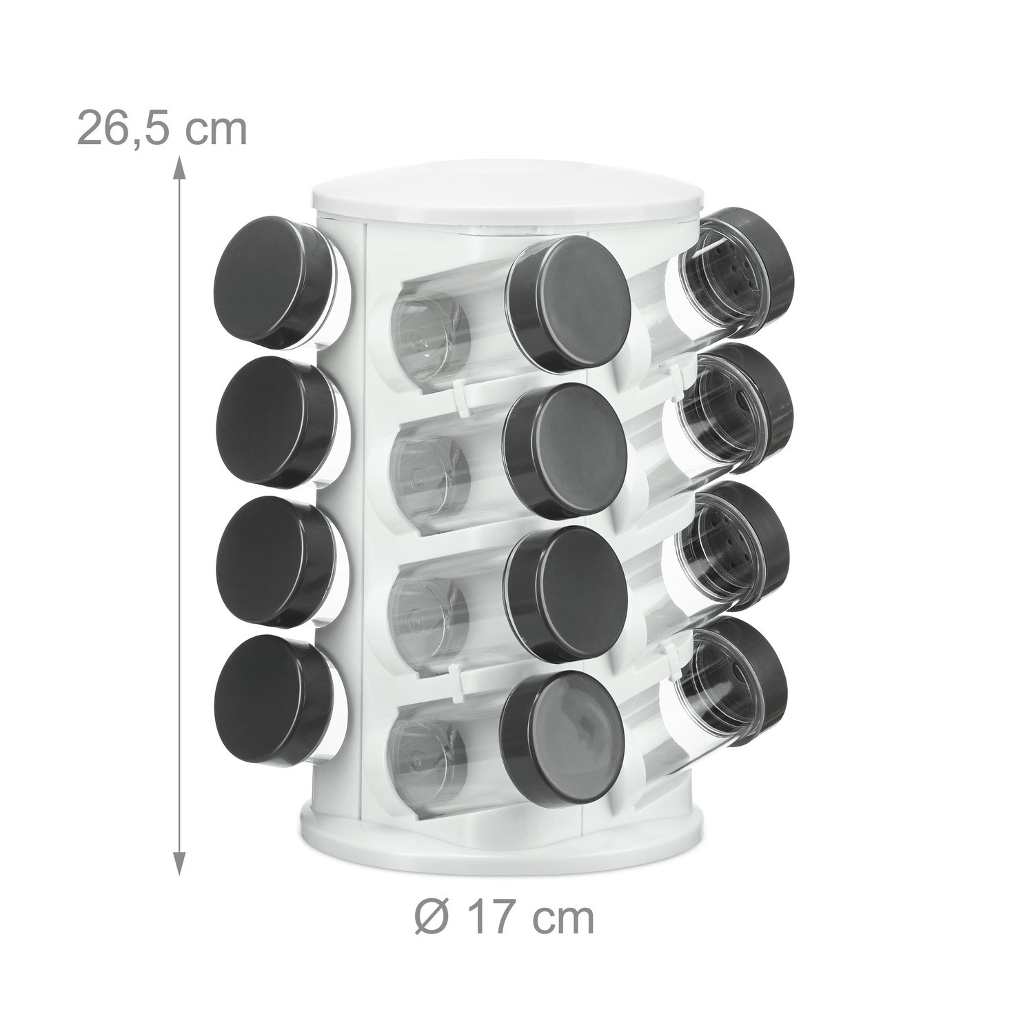 Spice shelf 16 containers