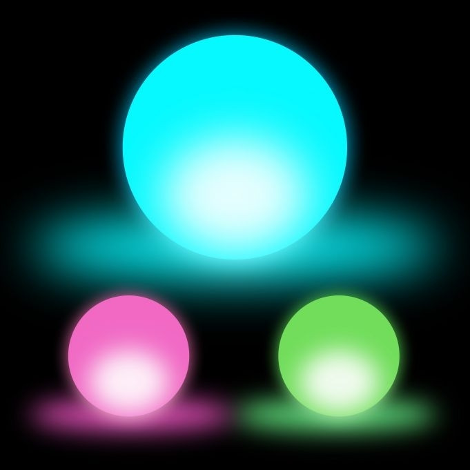 LED-ballen - set van 3