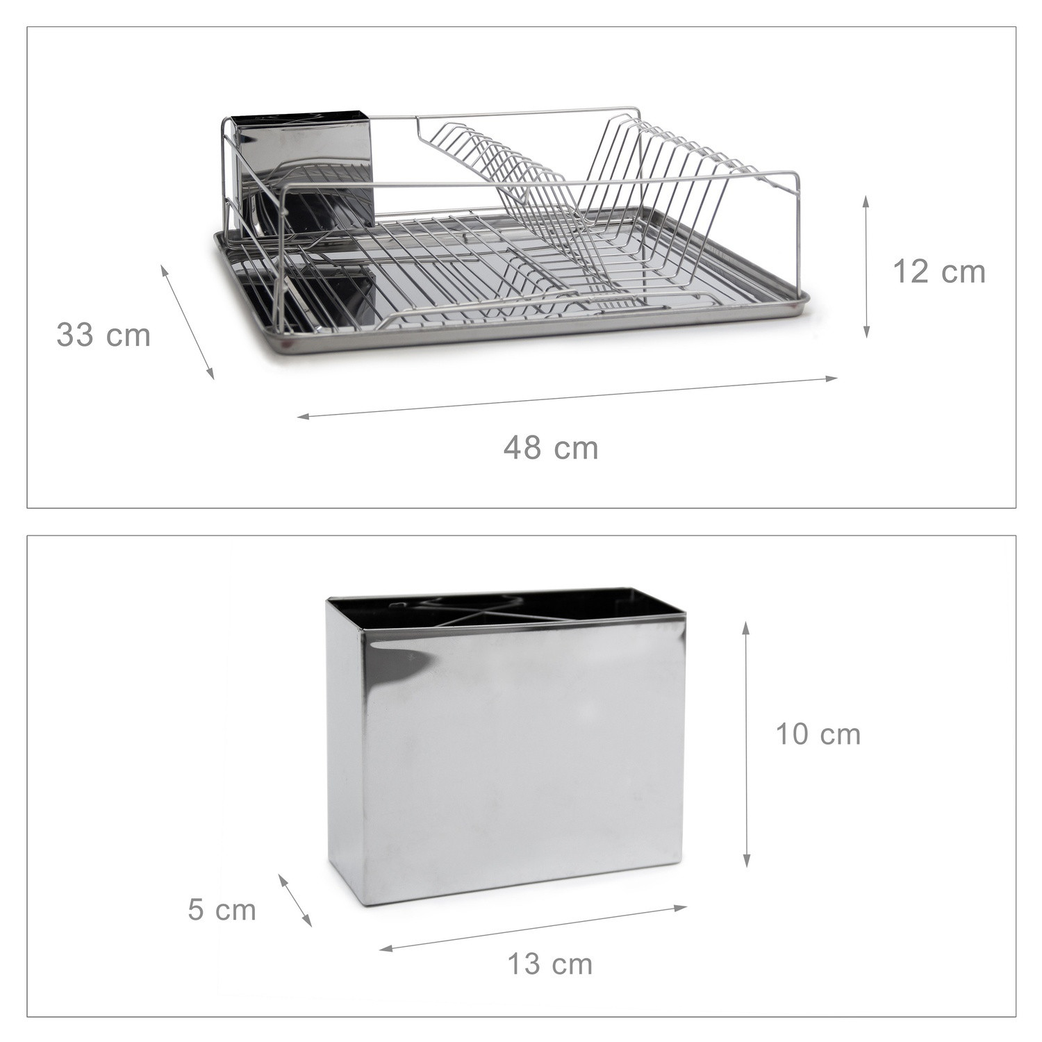 Scolapiatti con cestello posate XL