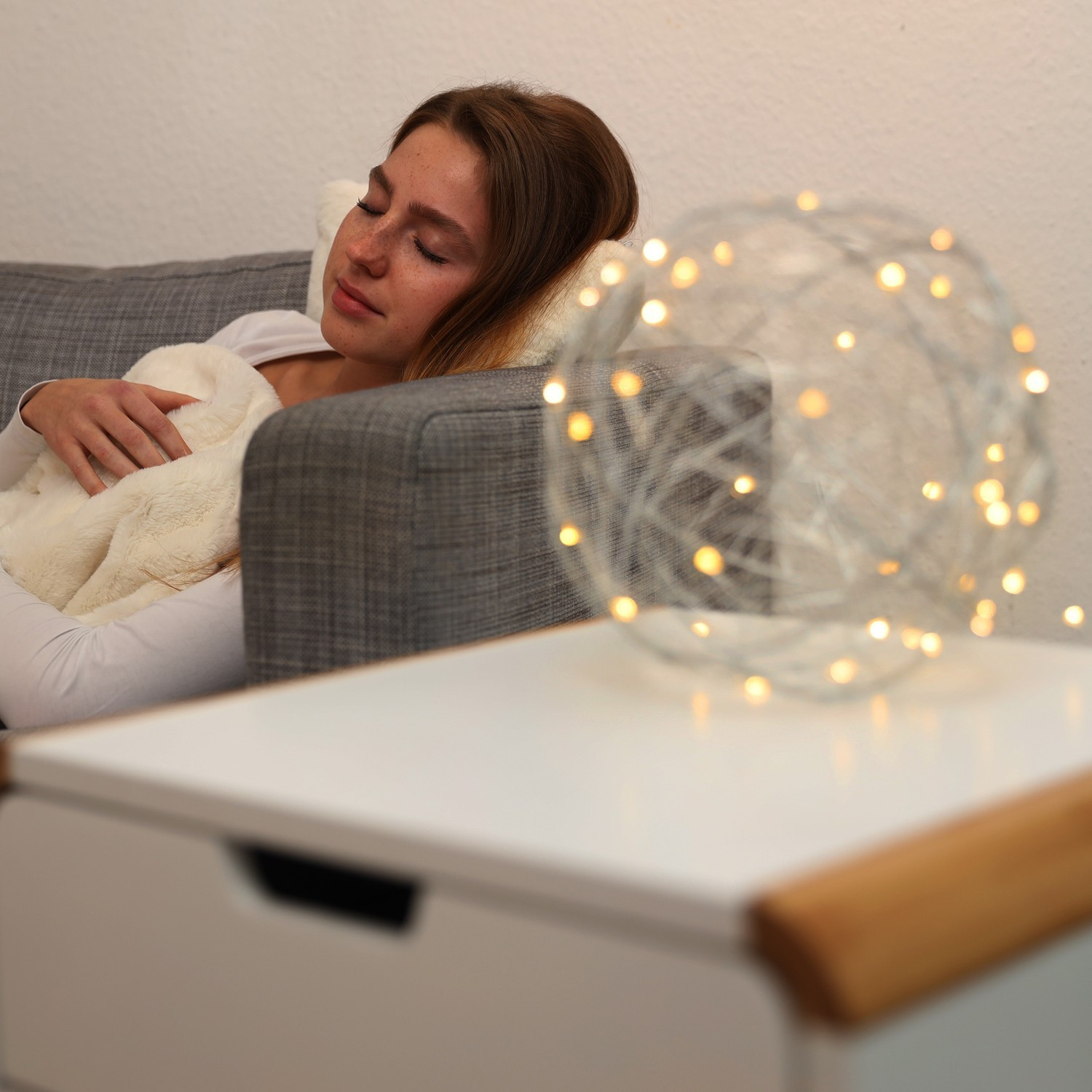 Boule décorative LED 20 cm