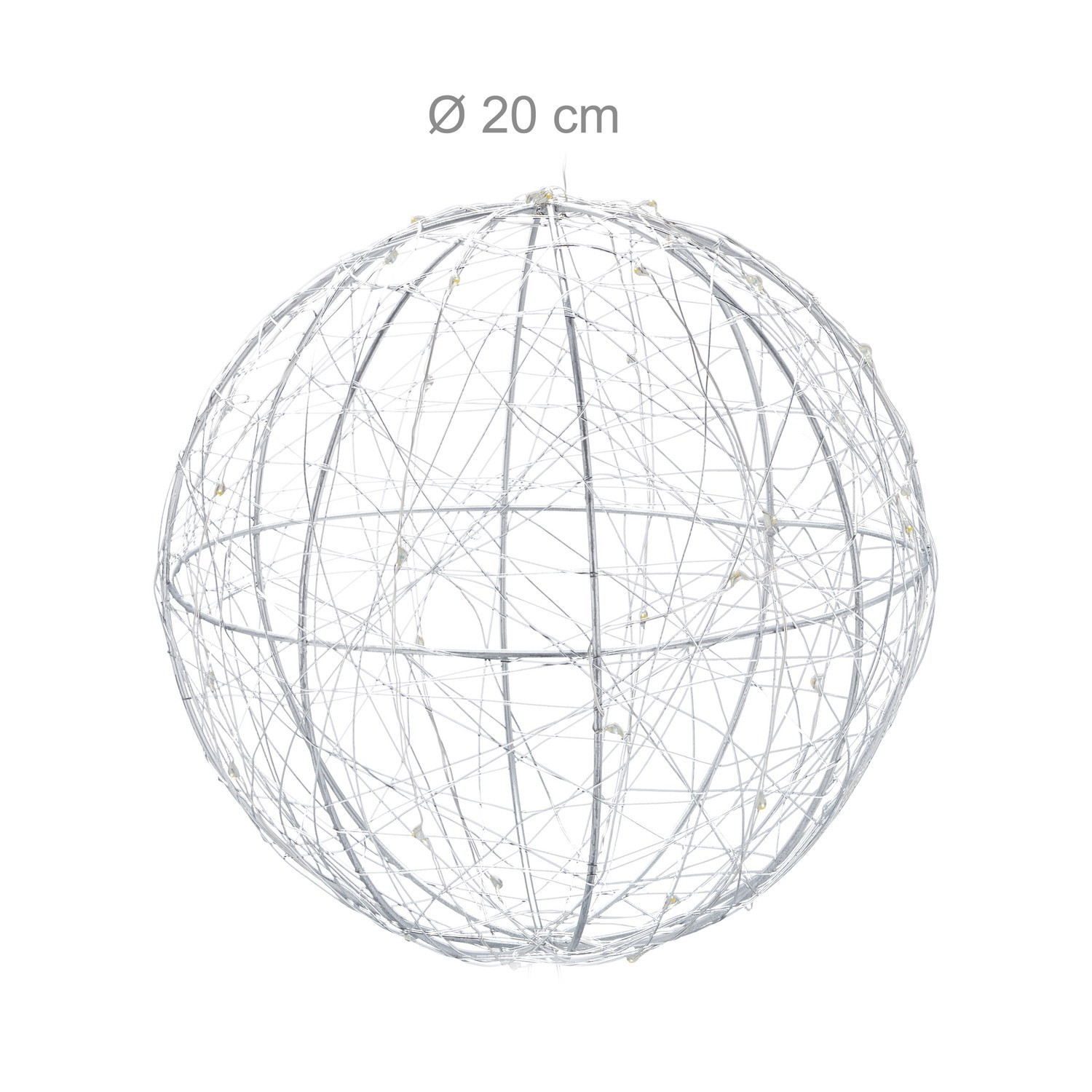 Boule décorative LED 20 cm